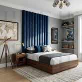 Premium 3D Velvet Cylindrical Wall Panels for Boys Room – Floating Headboard DIY