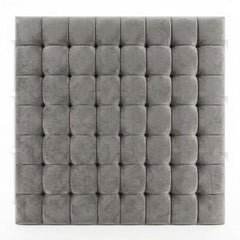 Soft Padded Tufted Grid Safety Wall Panels & Protective Floating Headboard