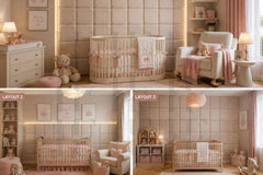 Safe & Soft Cushioned Tufted Wall Padding – Cozy Kids' Room Decor