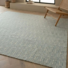 Duck Egg Sloan Rug 160x230cm M&S, Living Room & Bedroom By Asiatic RRP550