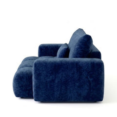 Aria Modern Blue Velvet Accent Armchair (1-Seater)
