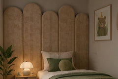 Modern Arched Boys Wall Panels – Sleek Architectural Bedroom Decor