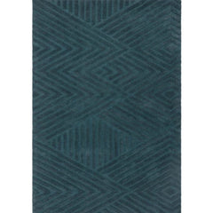 Teal Hague Premium Wool Rug 120x170cm,Living Room Bedroom By Asiatic RRP450