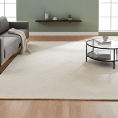 John Lewis Ivory Plain Easy Care Rug 160x230cm, Modern Bedroom Asia RRP310