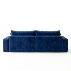 Aria Modern Blue Velvet 2-Seater Loveseat Sofa