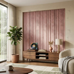 Girls Floating Headboard Vertical Slats Wall Panels Velvet Bed Board Cushion