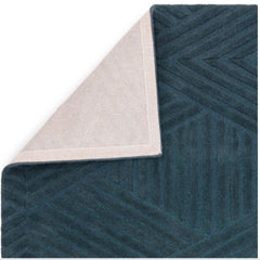Teal Hague Premium Wool Rug 120x170cm,Living Room Bedroom By Asiatic RRP450