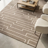 Sand Camber Track Contemporary Rug 160x230cm, Livingroom Bedroom Asiatic RRP310