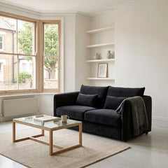 Serene Modern 2-Seater Fabric Loveseat