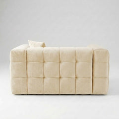 Modern Velvet Accent Grid tufted (1-Seater)