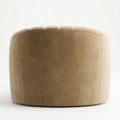 Modern Curved Fluted Accent Armchair (1-Seater)