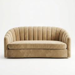 Modern Curved Fluted Accent Armchair (1-Seater)