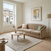 Modern Curved Fluted 3-Seater Sofa
