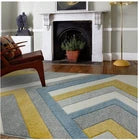 Sketch Linear Grey Rug 160x230cm Luxury Hand Woven Shimmer | Living Room RRP770