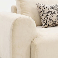Aria Modern 2-Seater Fabric Loveseat
