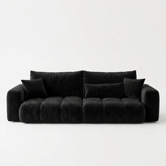 Aria Modern Blue Velvet 2-Seater Loveseat Sofa
