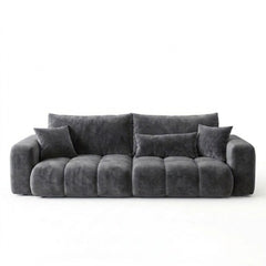 Aria Modern Blue Velvet 2-Seater Loveseat Sofa