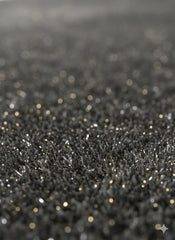 Grey Charcoal Sparkle Shaggy Rug 150x220cm,Premium Belgravia, Soft Pile