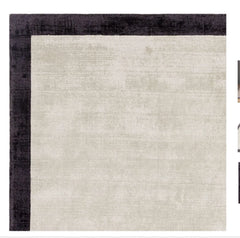 Blade Border Putty Contemporary Rug 200x290cm M&S Living Room By Asiatic