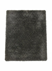 Grey Charcoal Sparkle Shaggy Rug 150x220cm,Premium Belgravia, Soft Pile