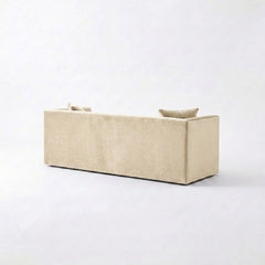 Modern Vertical Channel-Tufted 2-Seater Loveseat