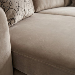 Aria Modern 3-Seater Fabric Sofa with Chaise Lounge