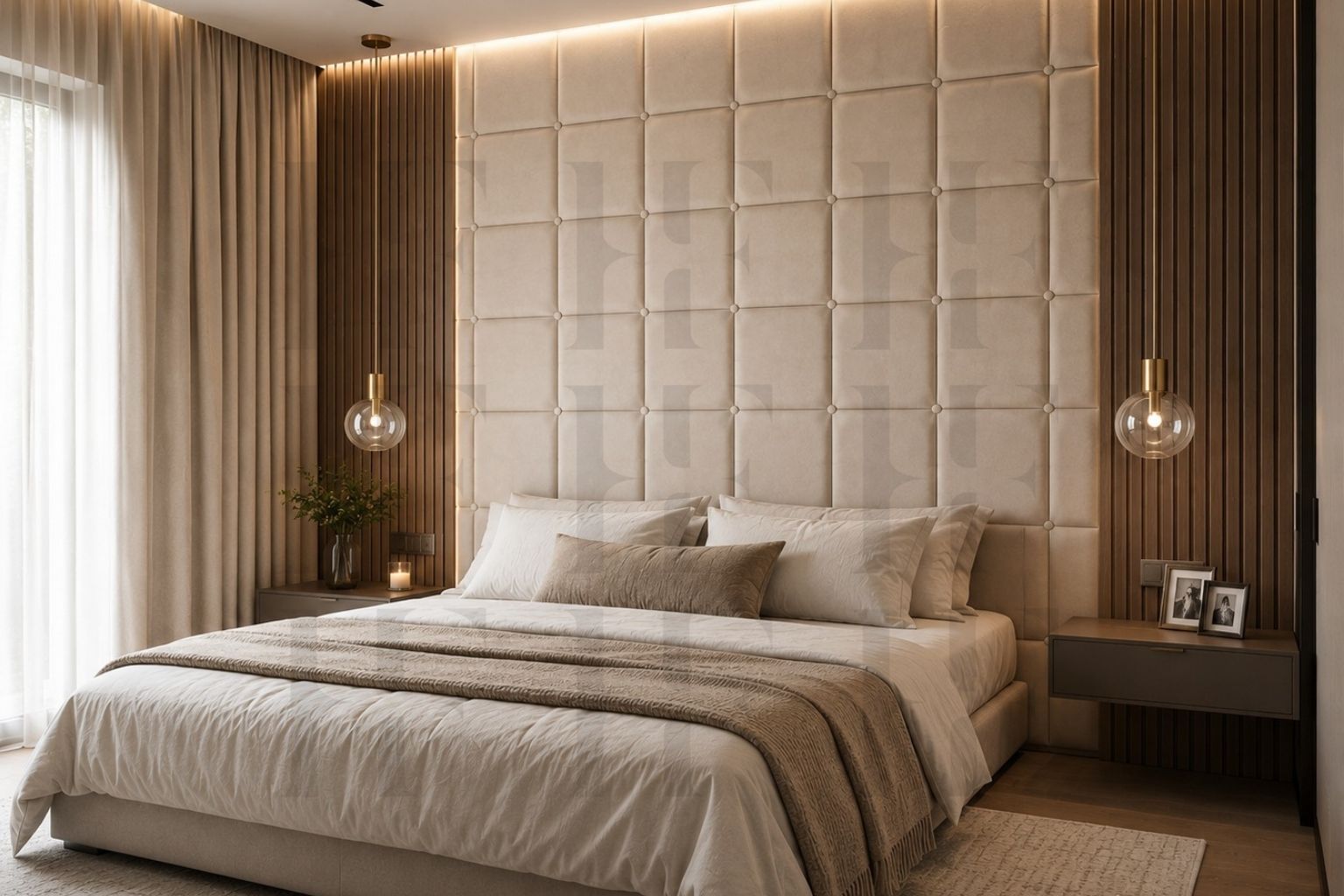 Luxury Tufted Upholstered Wall Panels – Premium Signature Feature Wall