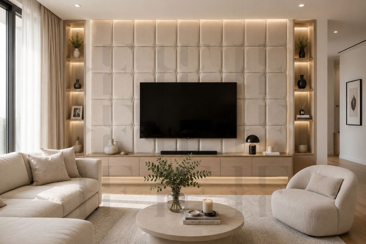 Luxury Tufted Upholstered Wall Panels – Premium Signature Feature Wall