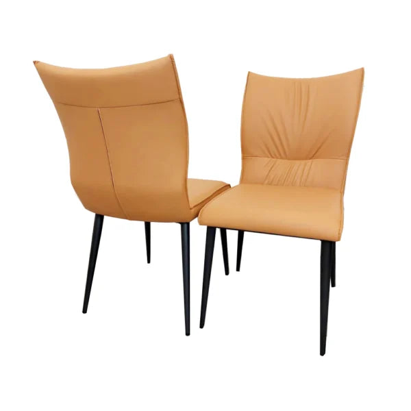 Flora Leather Dining Chair, Multiple Colours