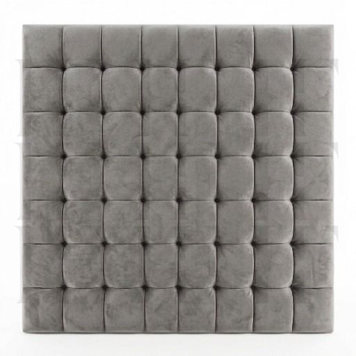 Luxury Square Button-Tufted Upholstered Wall Panels & Floating Headboard