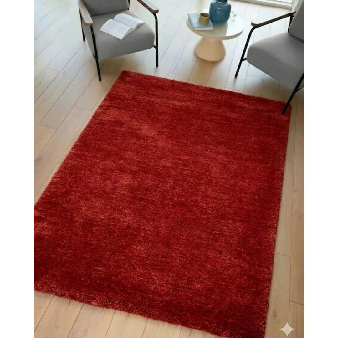 John Lewis Orange Plain Easy Care Rug 160x230cm, Modern Bedroom Asia RRP310