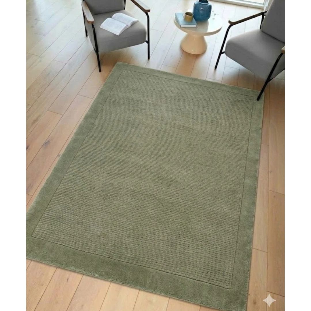 Sage York Rug Contemporary 60x120cm M&S Living Room Bedroom Asiatic RRP550