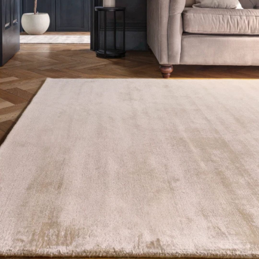 Blade Putty Rug 240x340cm, Modern Chic Living Room & Bedroom by Asiatic RRP 450