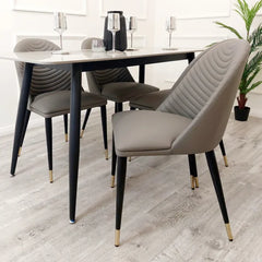 Alba Leather Dining Chair, Multiple Colours