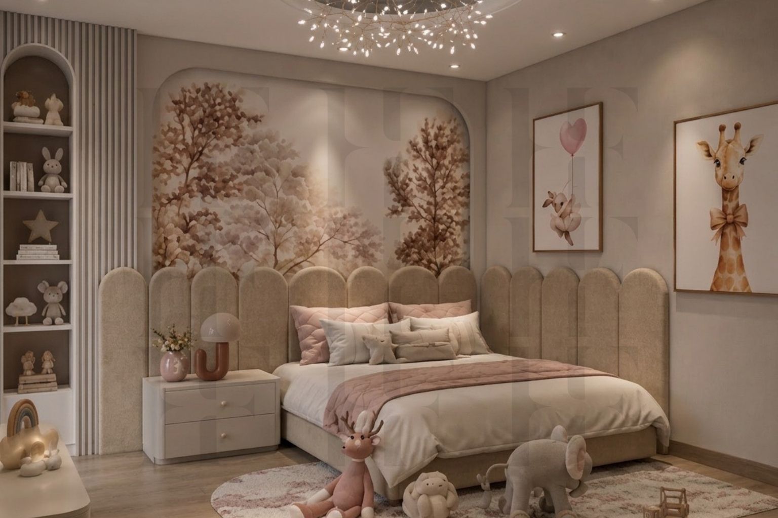 Dreamy Arched Upholstered Wall Panels – Elegant Soft Bedroom Decor