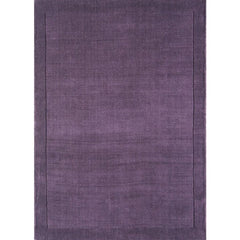 Purple York Wool Rug Contemporary 60x120cm Living Room Bedroom Asiatic RRP550