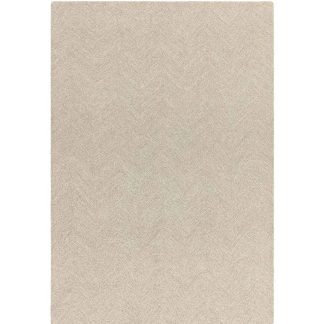 Chevron Sand Theodore Wool Rug 200x290cm Living Room Bedroom Asiatic RRP550