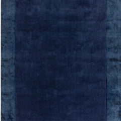 Navy Ascot Wool Rug Contemporary 160x230cm Livingroom Bedroom By Asiatic RRP800