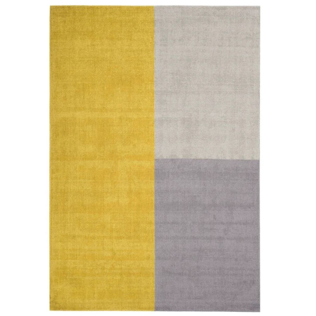 Mustard Contemporary Reko Rug for Bedroom Livingroom 200x300cm By Asiatic RRP440