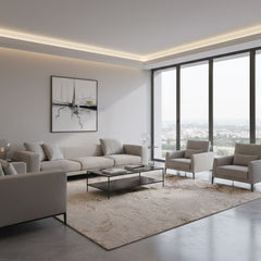 Aurora Strata Metallic Rug 160x230cm Modern Abstract Grey High Shine Soft Carpet