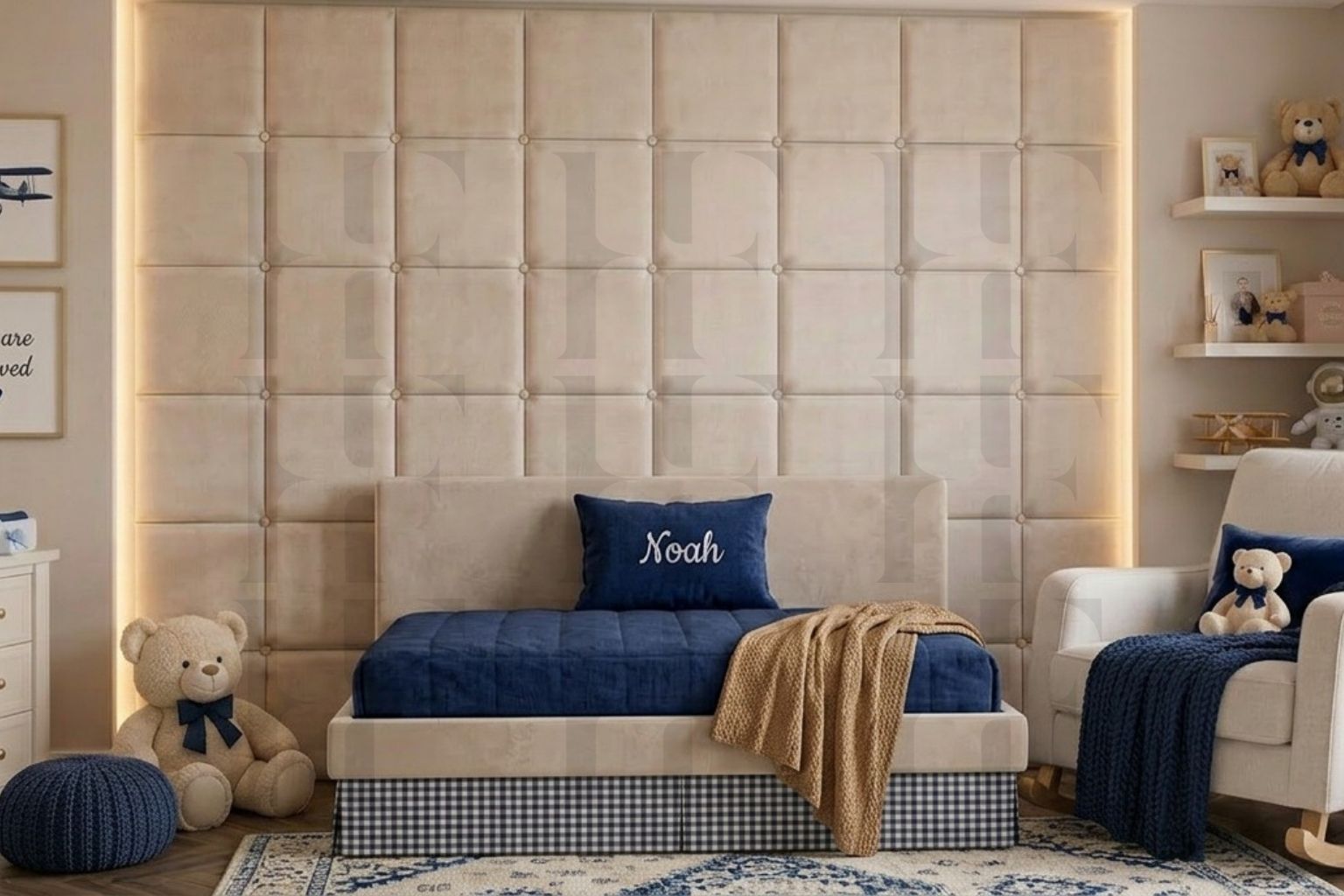 Luxury Tufted Upholstered Wall Panels – Premium Signature Feature Wall