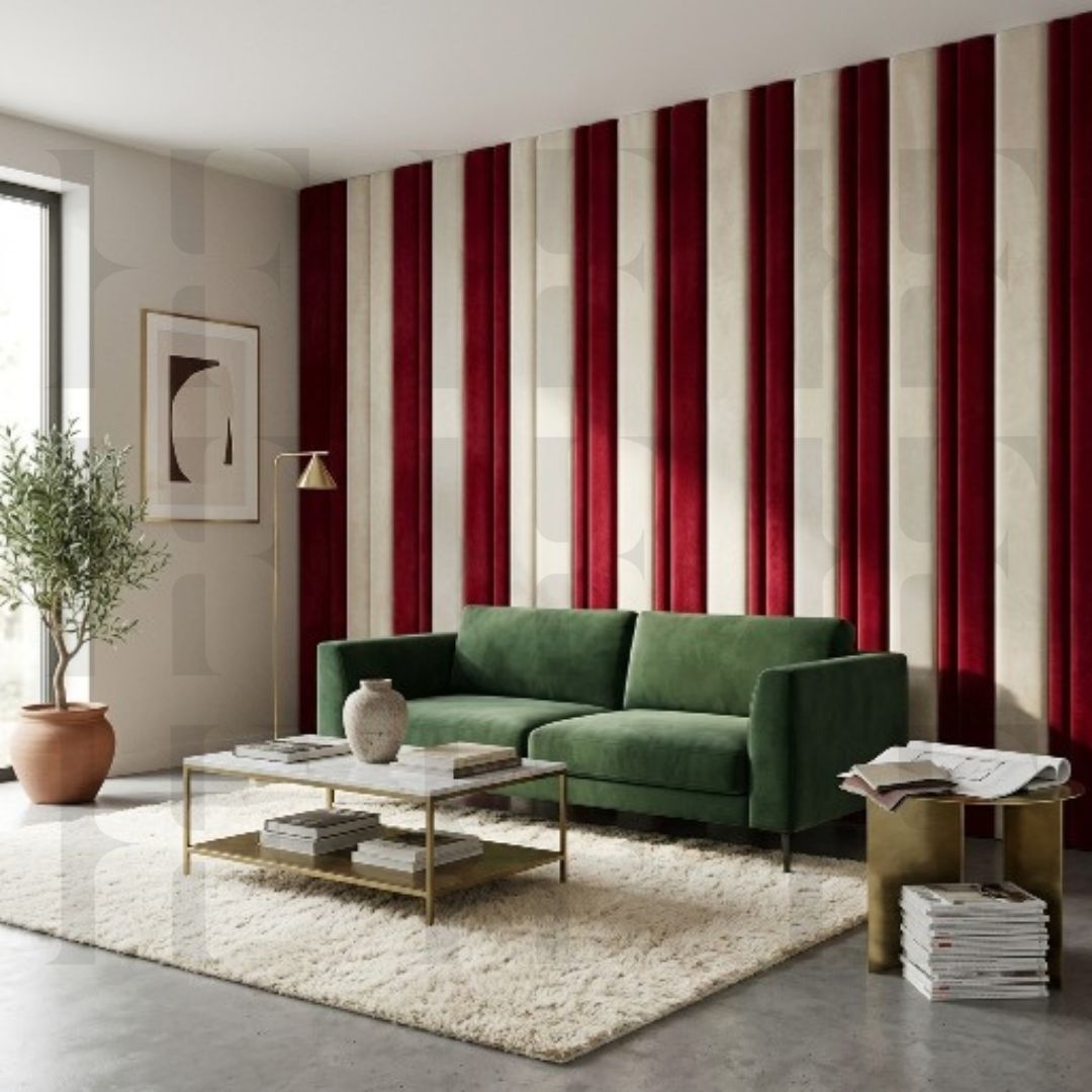 Girls Floating Headboard Vertical Slats Wall Panels Velvet Bed Board Cushion