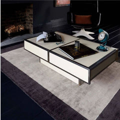 Silver Blade Border Contemporary Rug 200x200cm Livingroom Bedroom Asiatic RRP450