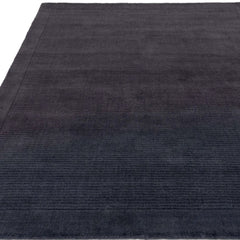 York Navy Wool Rug Contemporary 160x230cm M&S Living Room Bedroom Asiatic RRP550
