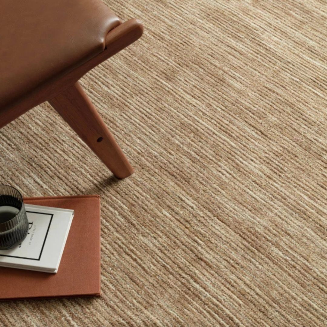 Honey Hazy Wool Rug Contemporary 160x230cm Livingroom Bedroom Asiatic RRP800