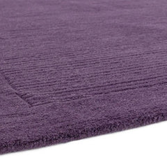 Purple York Wool Rug Contemporary 60x120cm Living Room Bedroom Asiatic RRP550