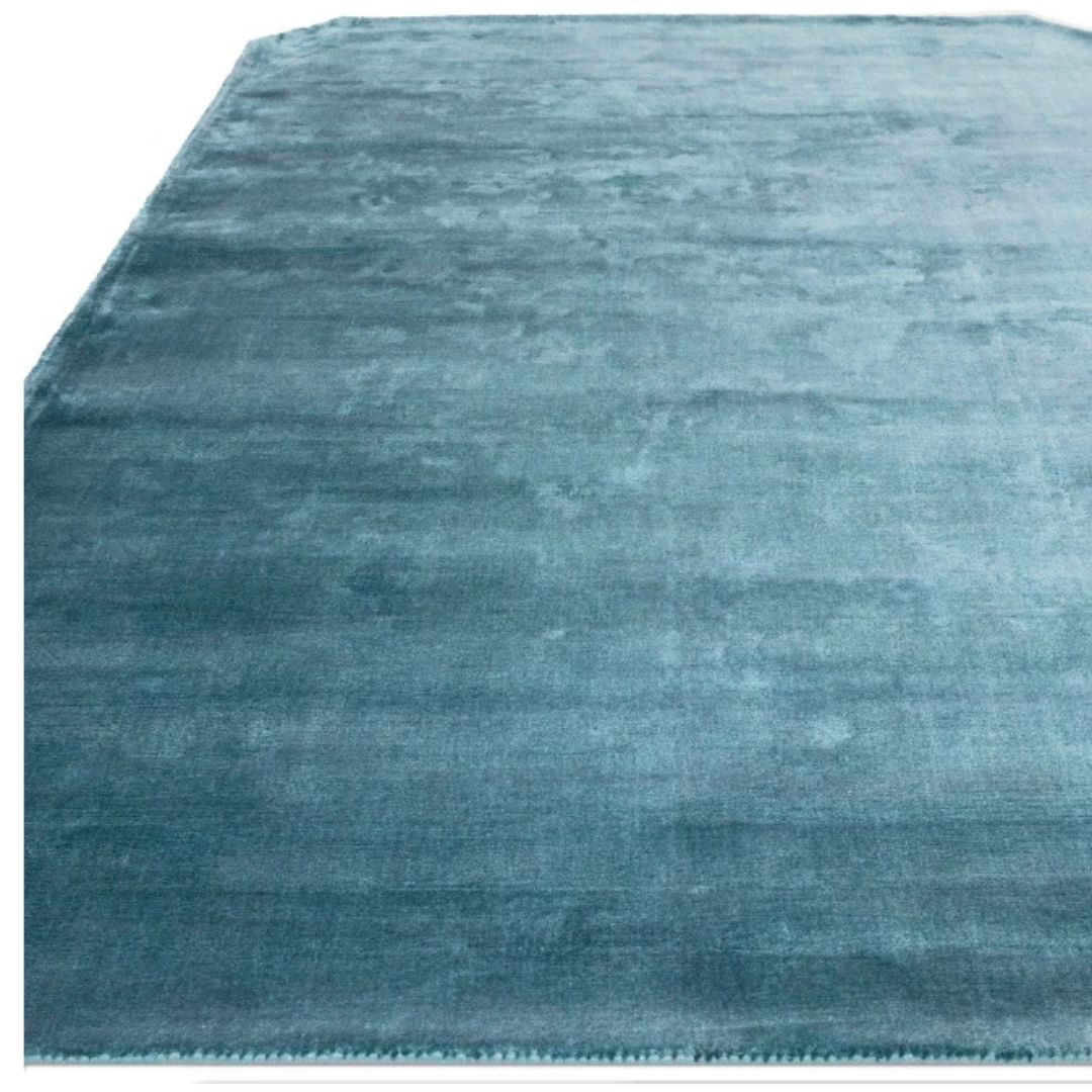 Teal Gleam Premium Wool Rug | 200x290cm,Living Room Bedroom By Asiatic RRP450