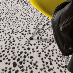Black Muse Spotty Contemporary Rug 80x150cm Premium Living Room Asiatic RRP290
