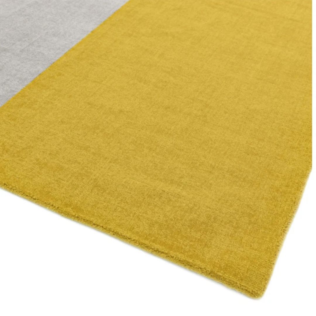 Mustard Contemporary Reko Rug for Bedroom Livingroom 200x300cm By Asiatic RRP440