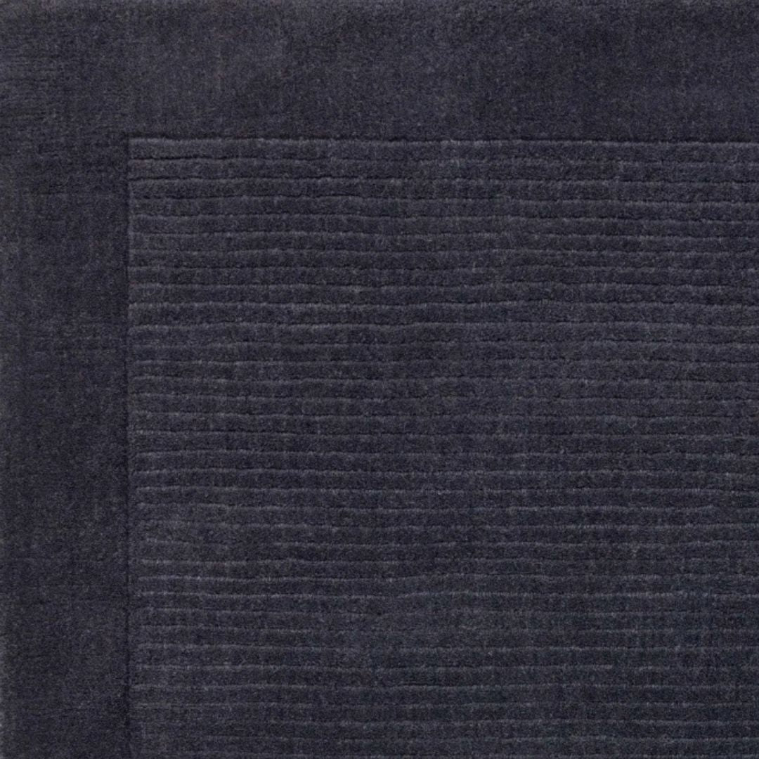 York Navy Wool Rug Contemporary 160x230cm M&S Living Room Bedroom Asiatic RRP550